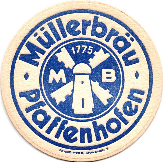 pfaffenhofen paf-by mller rund 2a (215-mllerbru-u franz herb-blau)